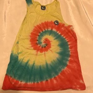 T&C surf designs tie dye tank top
